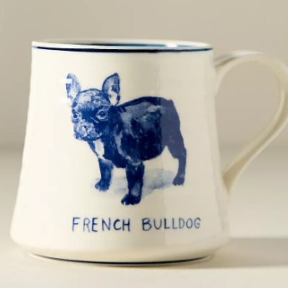 Anthropologie Other - Molly Hatch Anthropologie French Bulldog Ceramic Mug 16 oz NWT